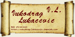 Vukodrag Lukačević vizit kartica